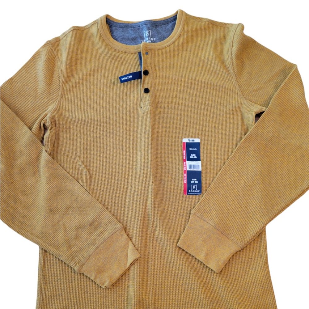 New with Tags George Youth Boys Thermal Henley